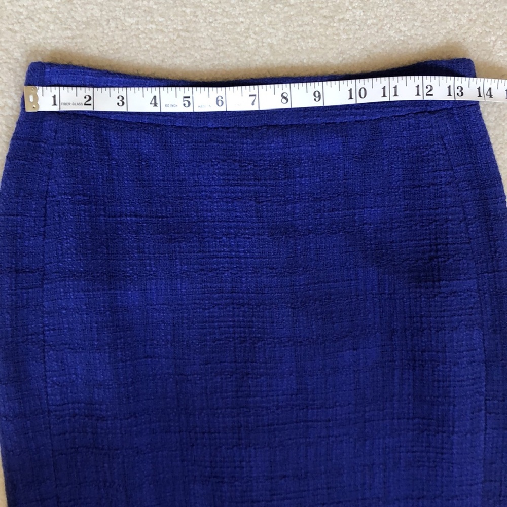 JCrew Textured Tweed Pencil Skirt with Fringes - Picture 14 of 15
